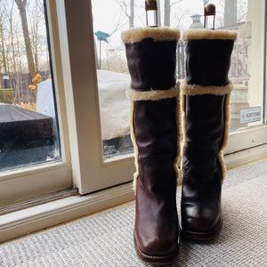 Beautiful leather/shearling boots